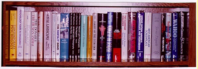 Picture of filled bookshelf