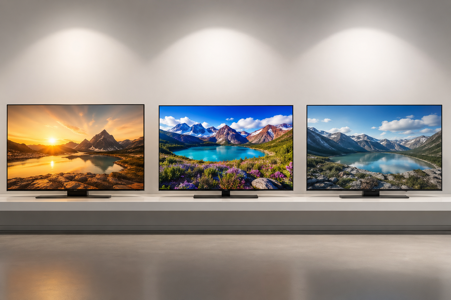 Comparison of OLED QLED and LED TV displays